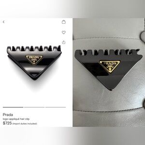 Prada
logo-appliqué hair clip